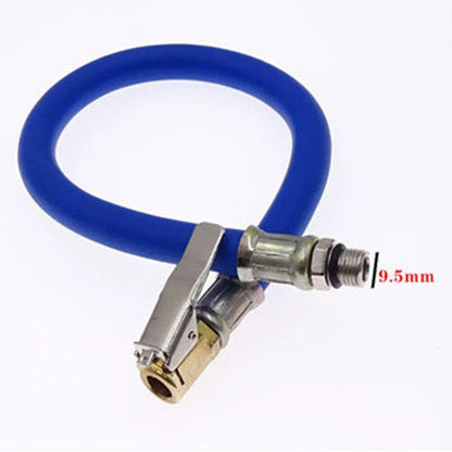 Flexible Air Inflator Hose with Pressure Gauge for General Tires Auto Pumps