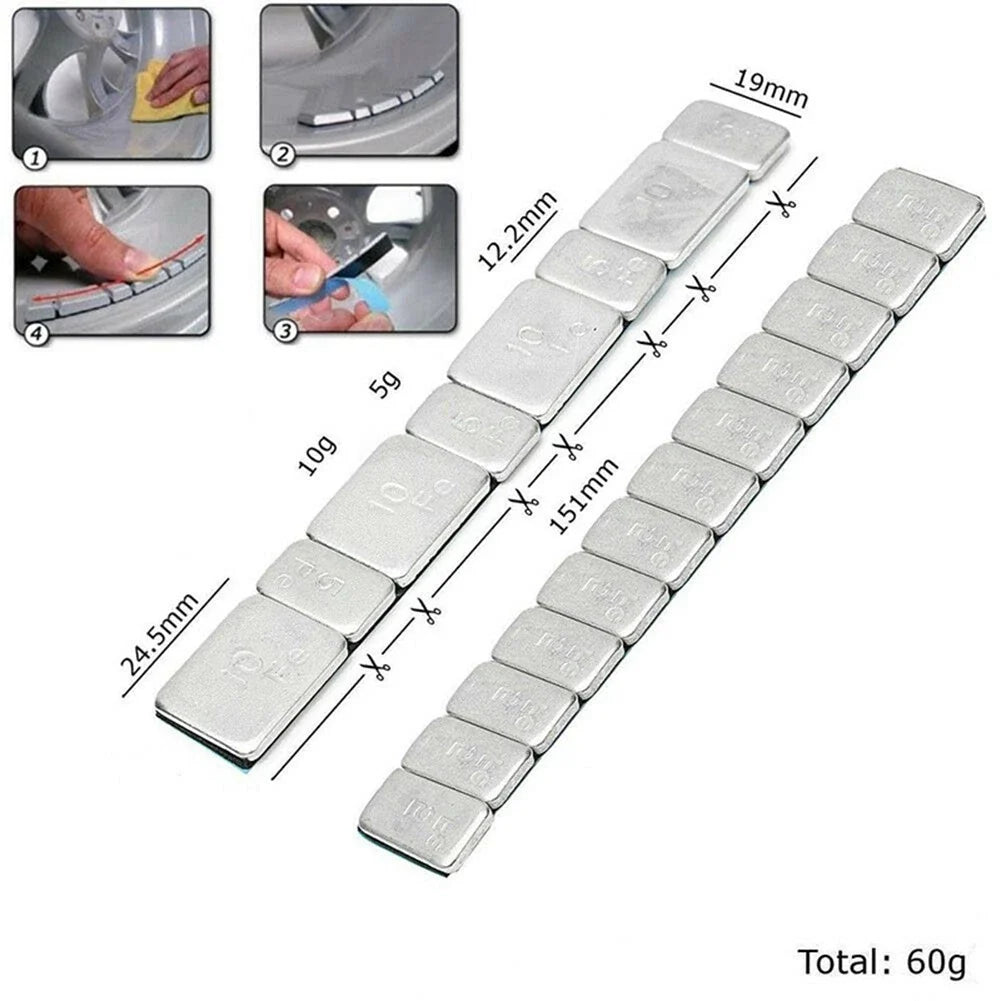Set of 12 Wheel Balance Weights for 2022 Models (5g Each)