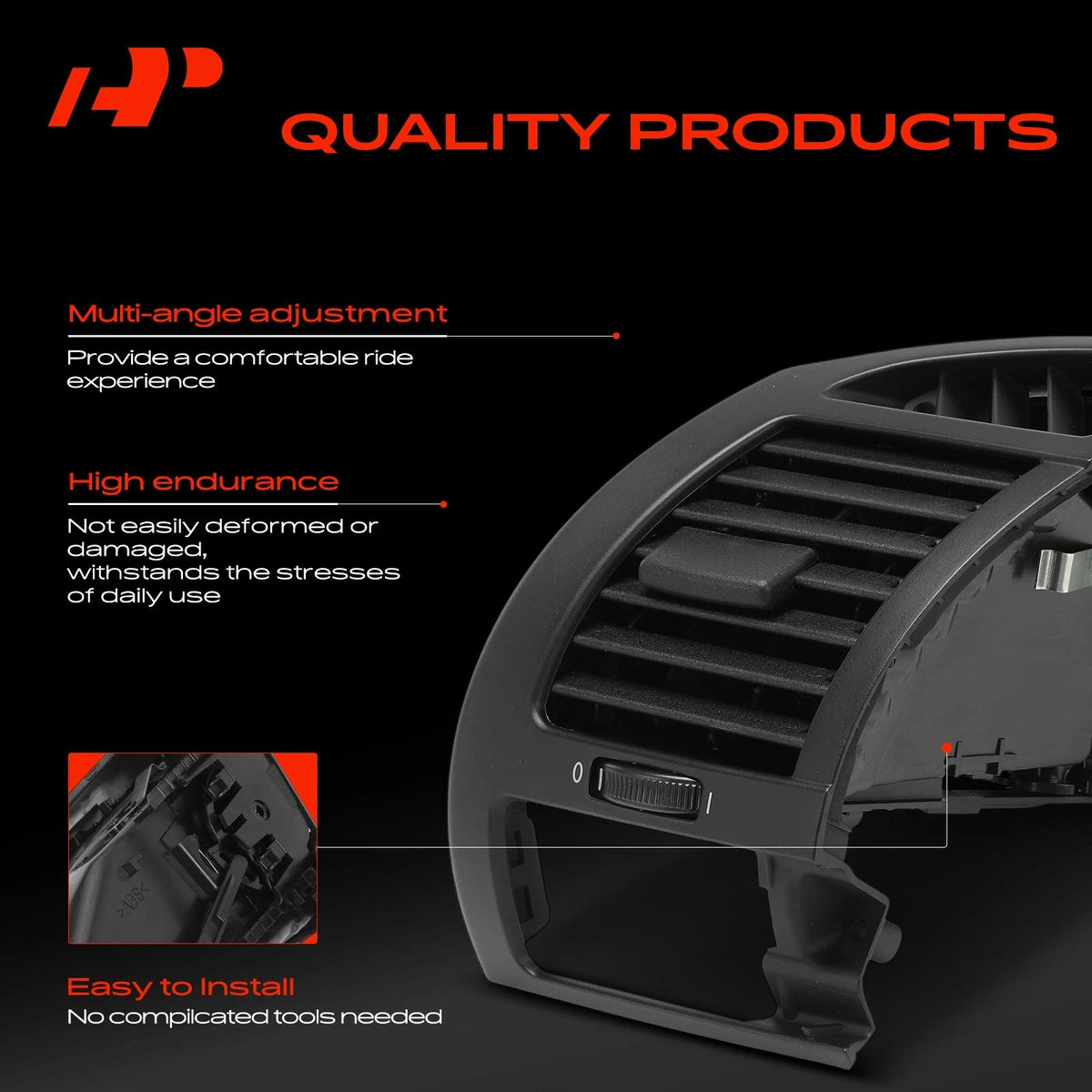 A-Premium Air Vent Grille Assembly Front LH for BMW Z4 (2003–2008) 6917905, 7025631