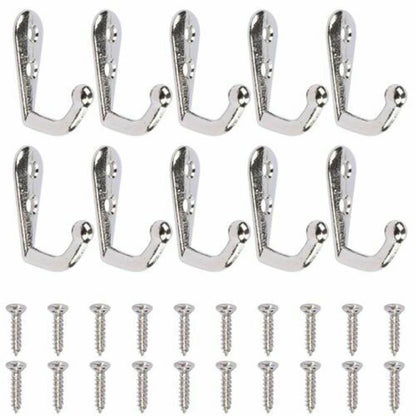 40Pcs Metal Single Hook Hangers for Clothes Hat Coat Robe