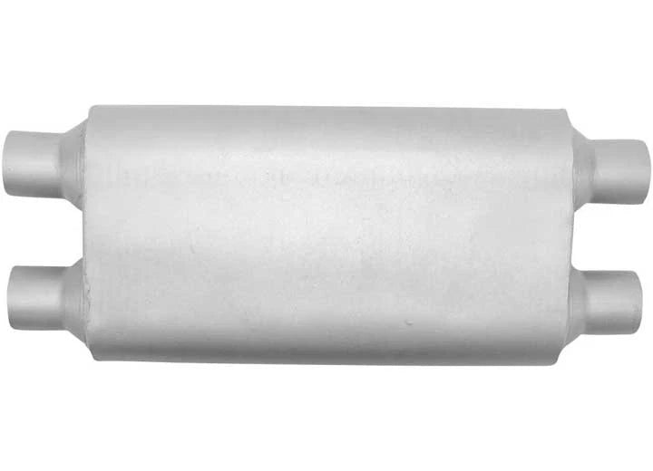 2.25" In/Out Oval Chambered Muffler for AP Exhaust VX4554 (19" Length)