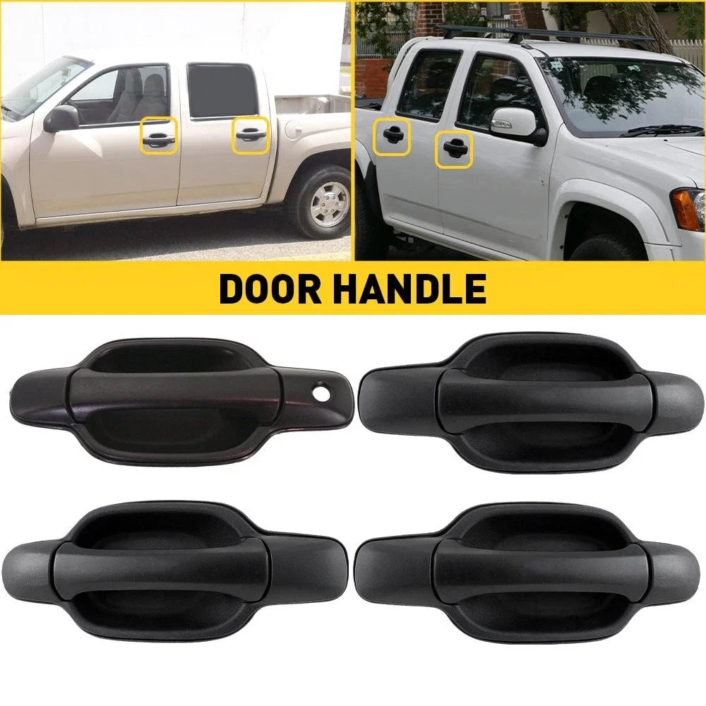 Rear Exterior Door Handle for Chevrolet Colorado/Canyon (2004–2012) - Black
