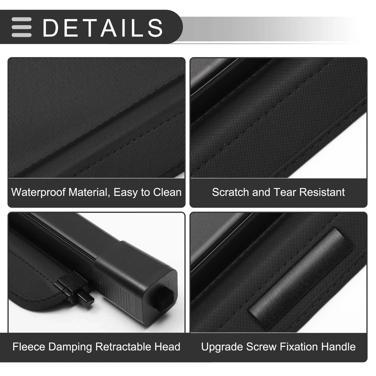 Retractable Cargo Cover for Ford Escape (2008–2012) Gloss Black