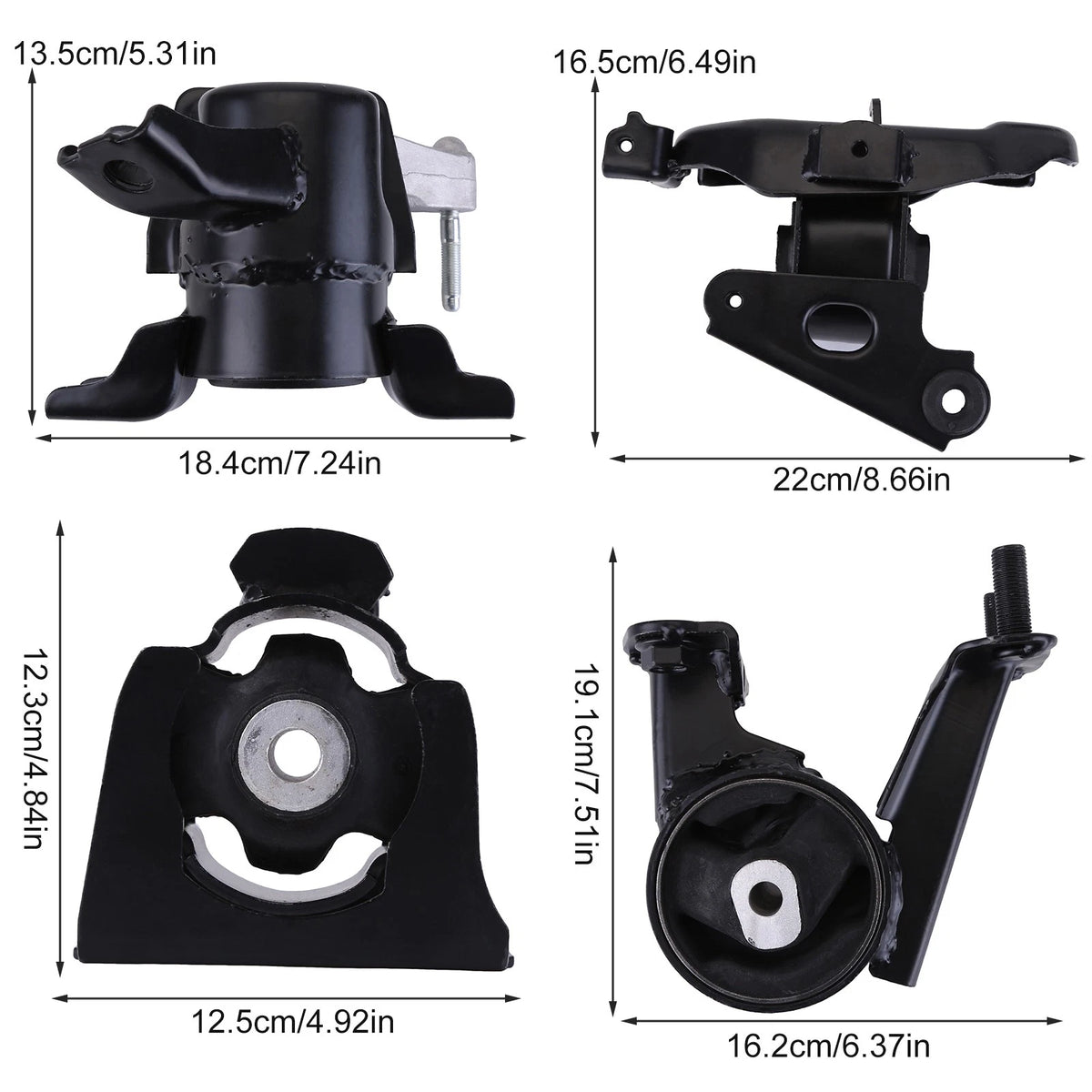 4pc Engine Mount Set for Toyota Rav4 2013–2018 PE-EM-Kit-70541 A42014 A42023 A42011 A42002
