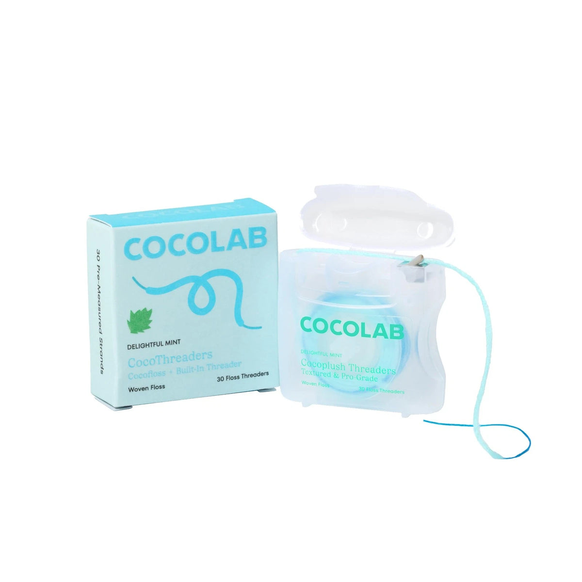 Cocofloss Cocoplush Threaders for Dental Care (30 Foot Pack)