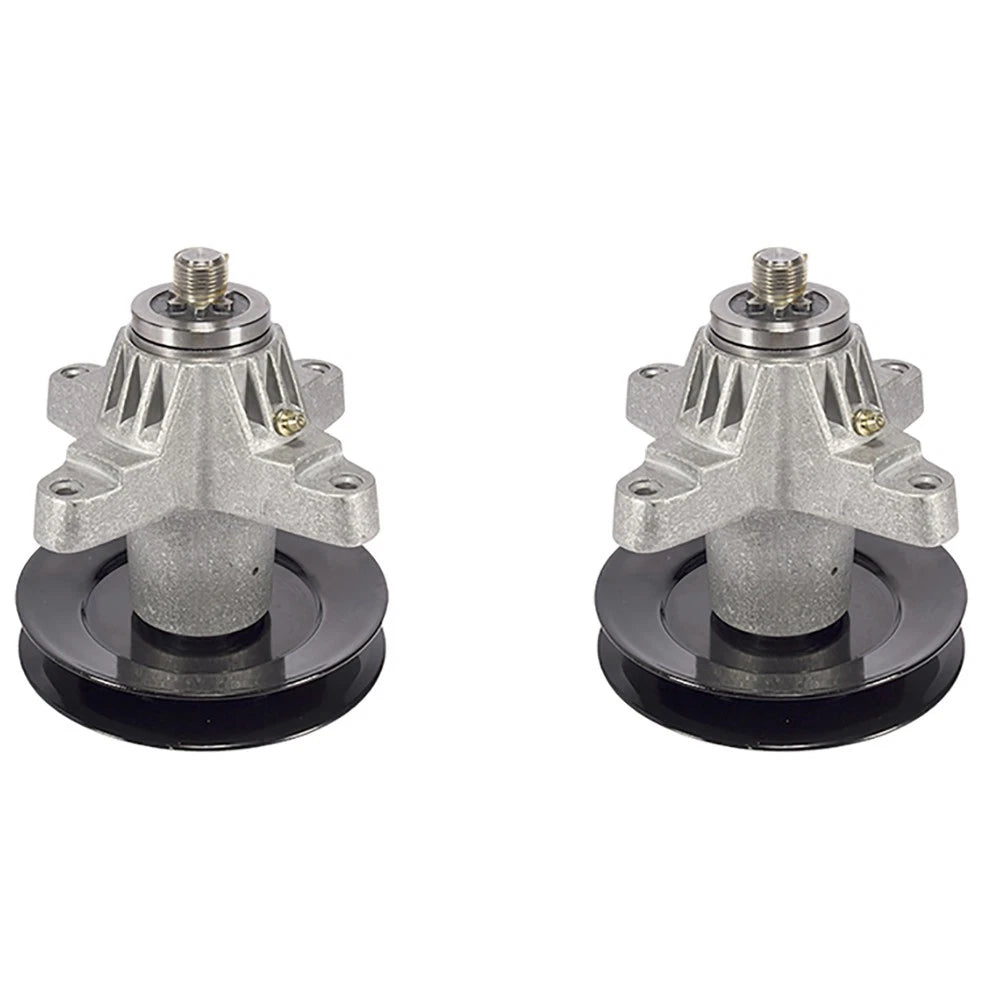 2 Spindle Assembly w/Pulley for Troy Bilt TB2450 (Horse, Bronco, Mustang XP, RZT 50)