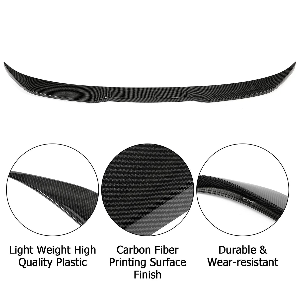 Carbon Fiber Style Rear Trunk Spoiler for BMW 5-Series M5 G30 (2017–2023)