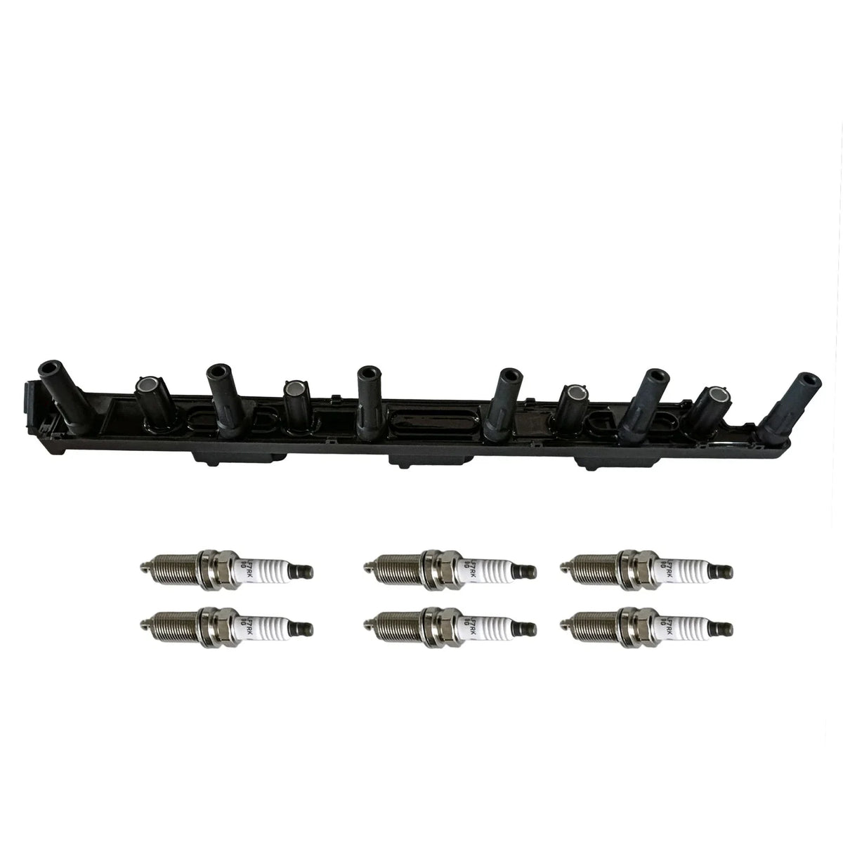 Ignition Coil & 6X Spark Plugs for Jeep Grand Cherokee Wrangler (1997–2006)