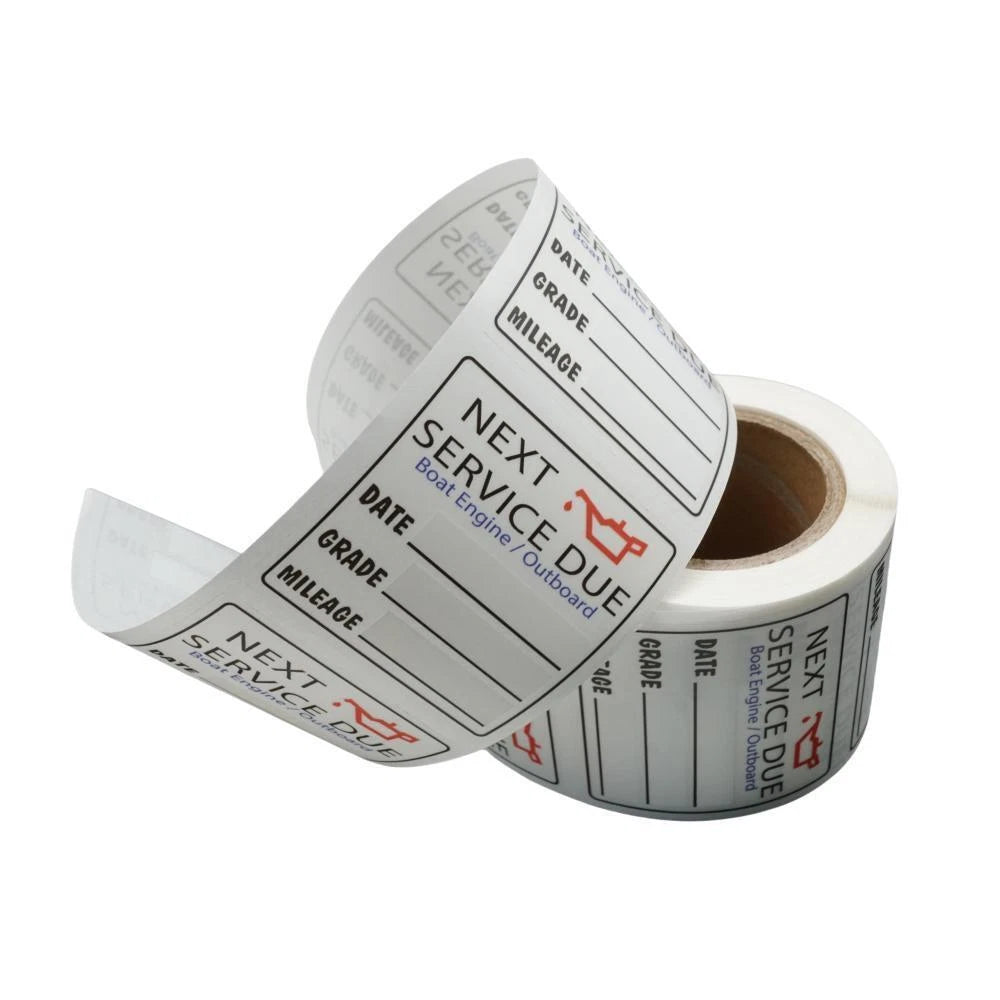 1 Roll Oil Change Service Reminder Stickers 220 Sheets Labels