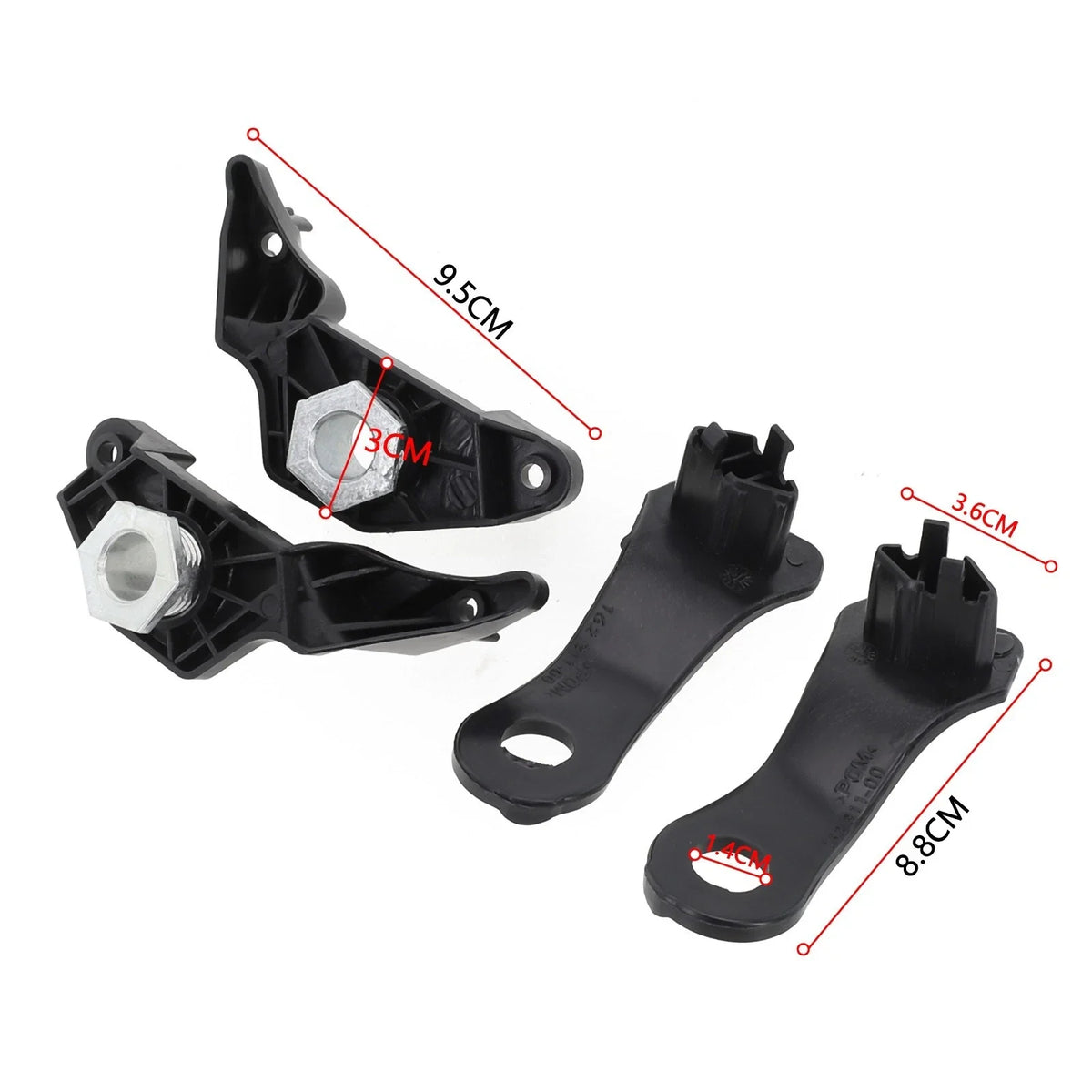 Set of 4 Headlight Brackets for BMW (2010–2017) 63126941478, 63126949633