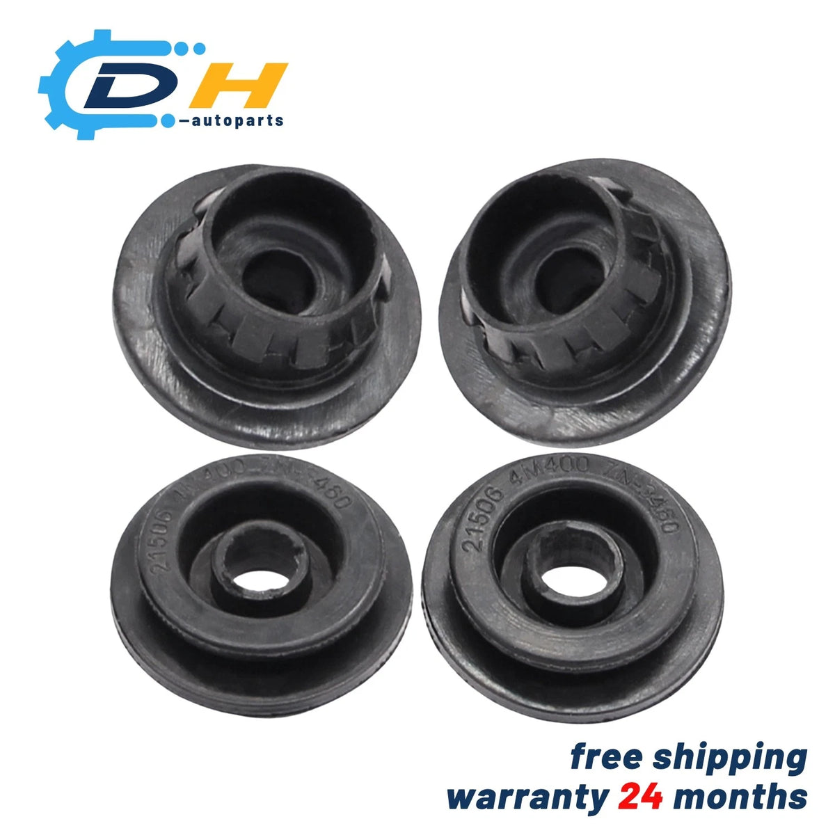 Set of 4 Radiator Insulator Bushings for Nissan (21506-4M400, 21507-4M400)