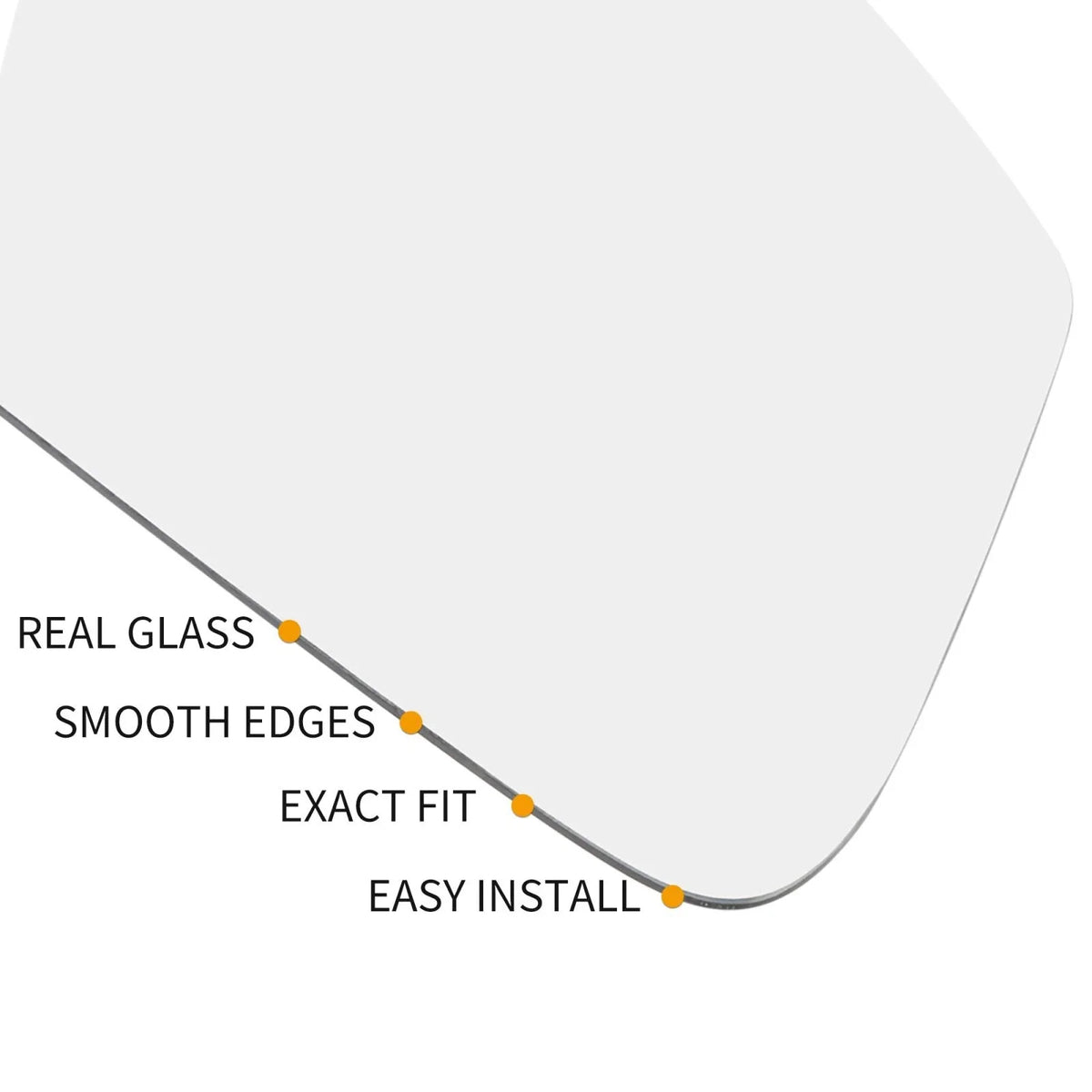 Heated Wing Mirror Glass Right Side RH for Audi Q5 Q7 SQ5 (2009–2023)