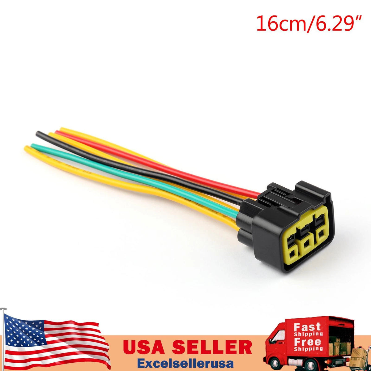 Regulator Rectifier Male Plug Connector for KAF 620 XVS1100 YFM 350 (M551-A012)