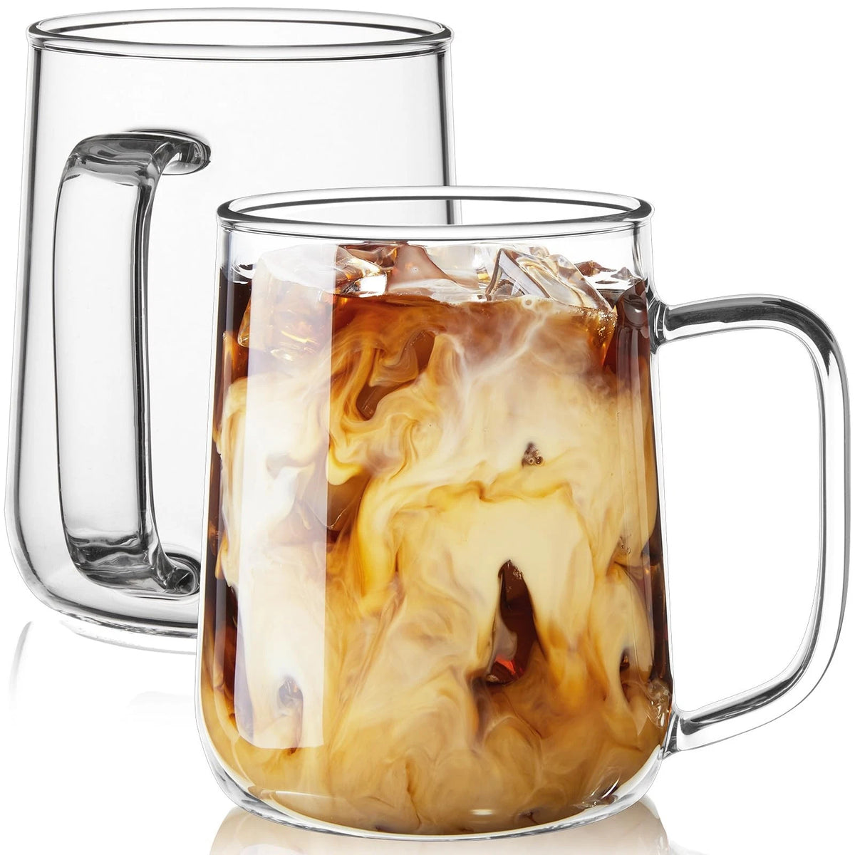 20 oz Clear Coffee Mugs Set of 20