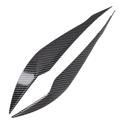 2pc Set Headlight Eyelid Cover for BMW F30 Saloon (2012–2018) Carbon Black