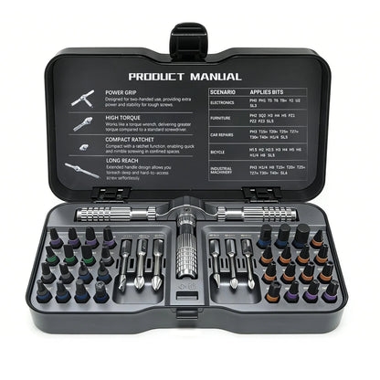 40-in-1 Precision Magnetic Ratchet Screwdriver Set for Automotive (2010–2023)