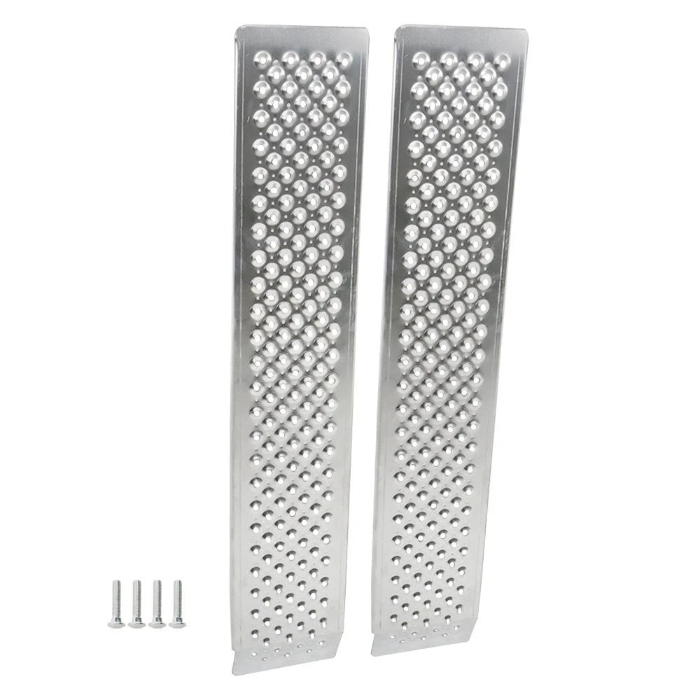 1 Pair 47.2" Aluminum Motorcycle Loading Ramp for ATV SnowBlower