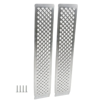 1 Pair 47.2" Aluminum Motorcycle Loading Ramp for ATV SnowBlower