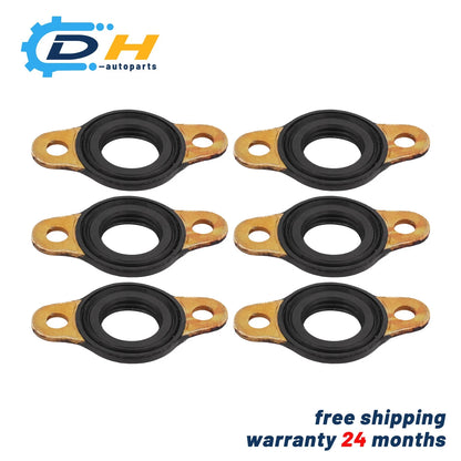 6X Fuel Injector Line Passthrough Seals for Detroit Diesel (A4720780480)