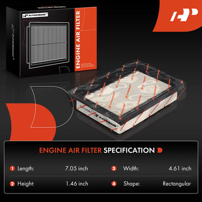 Engine Air Cleaner Filter Box w/ Air Filter for Toyota Prius (2016–2018) 17700-37340, 17701-37230, 319-67623, CA11426