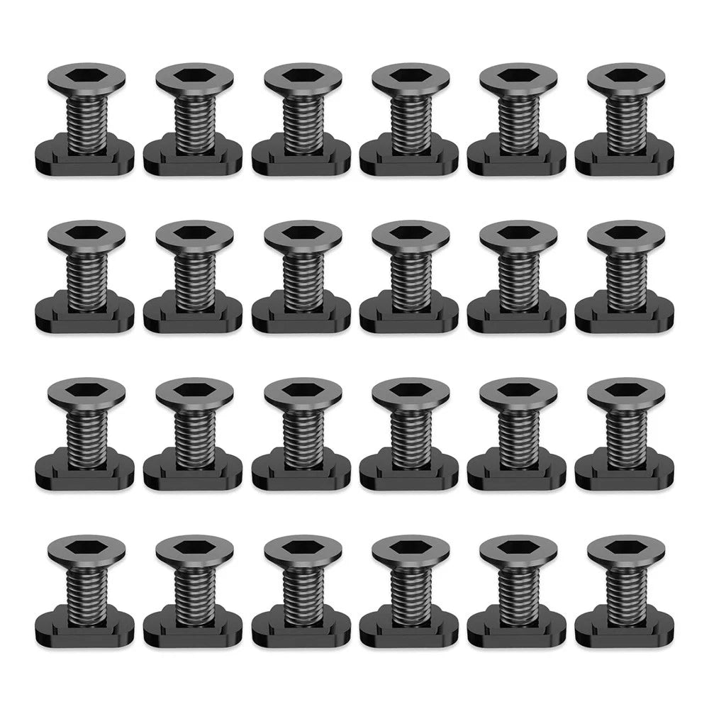 Set of 24 M5 Mlok T-Nuts & Screws for Mlok System Accessory