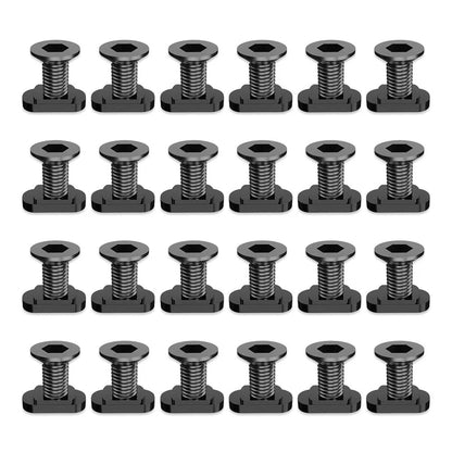 Set of 24 M5 Mlok T-Nuts & Screws for Mlok System Accessory