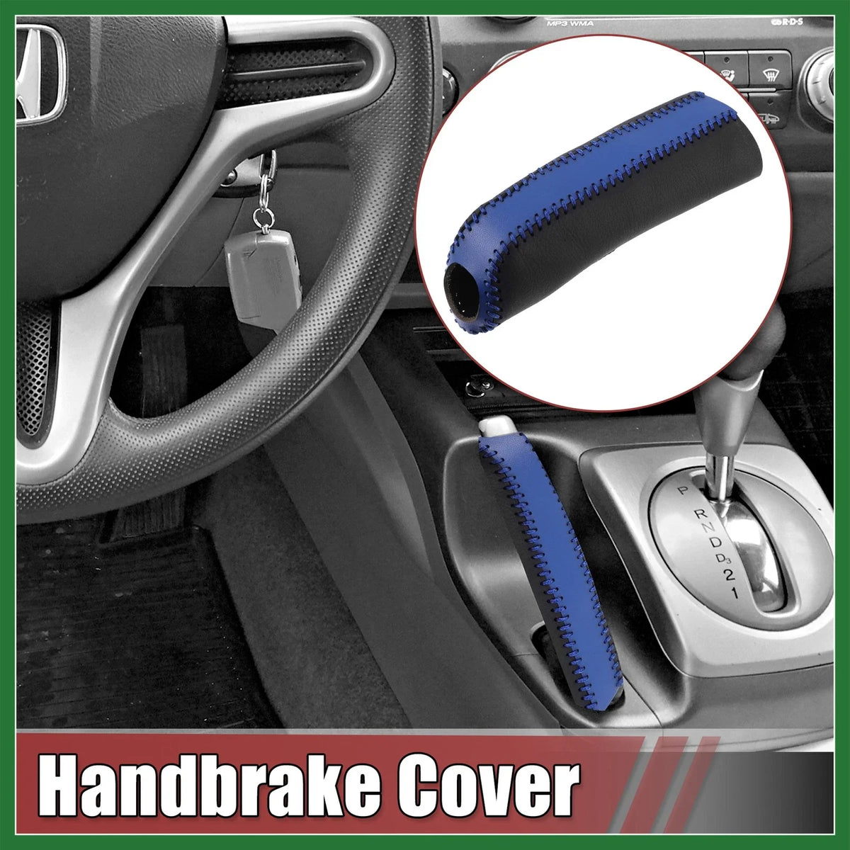 Faux Leather Handbrake Cover for Ford (Replace Part)