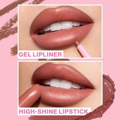 2X Lipstick & Liner Set for Wet n Wild Date Or Dominate