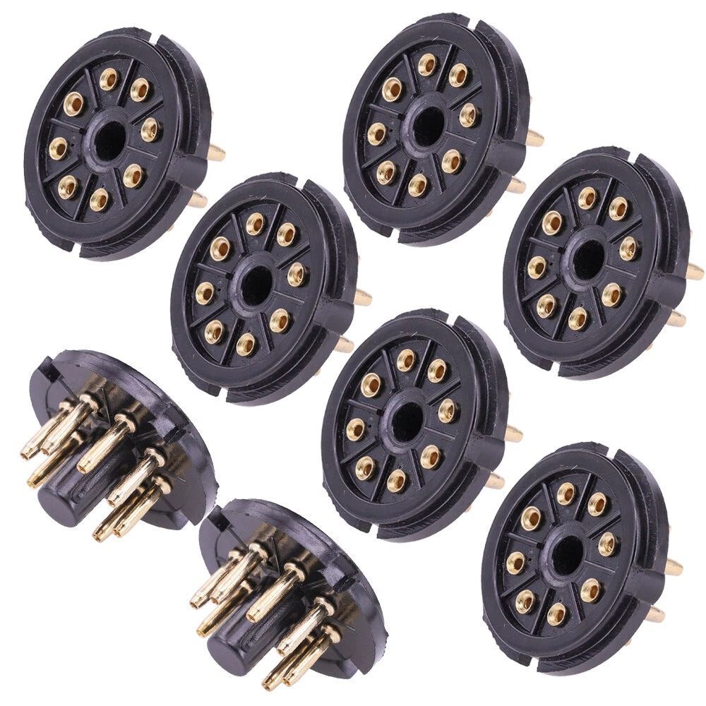 10PCS K8A 8Pin Tube Socket for KT88 EL34 6550 6CA7 6SN7 Audio HIFI