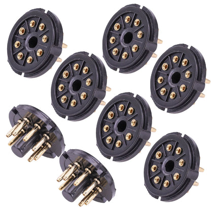 10PCS K8A 8Pin Tube Socket for KT88 EL34 6550 6CA7 6SN7 Audio HIFI
