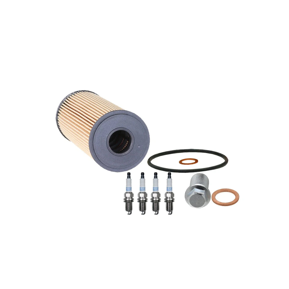 Wix Engine Oil Filter & Denso 4 Platinum TT Spark Plugs for Mercedes SLK230 (1998–2004)
