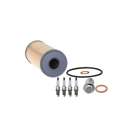 Wix Engine Oil Filter & Denso 4 Platinum TT Spark Plugs for Mercedes SLK230 (1998–2004)
