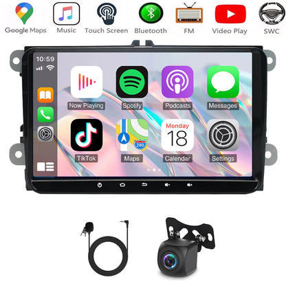 9" Wireless Android Auto CarPlay Stereo for VW Golf Jetta Passat