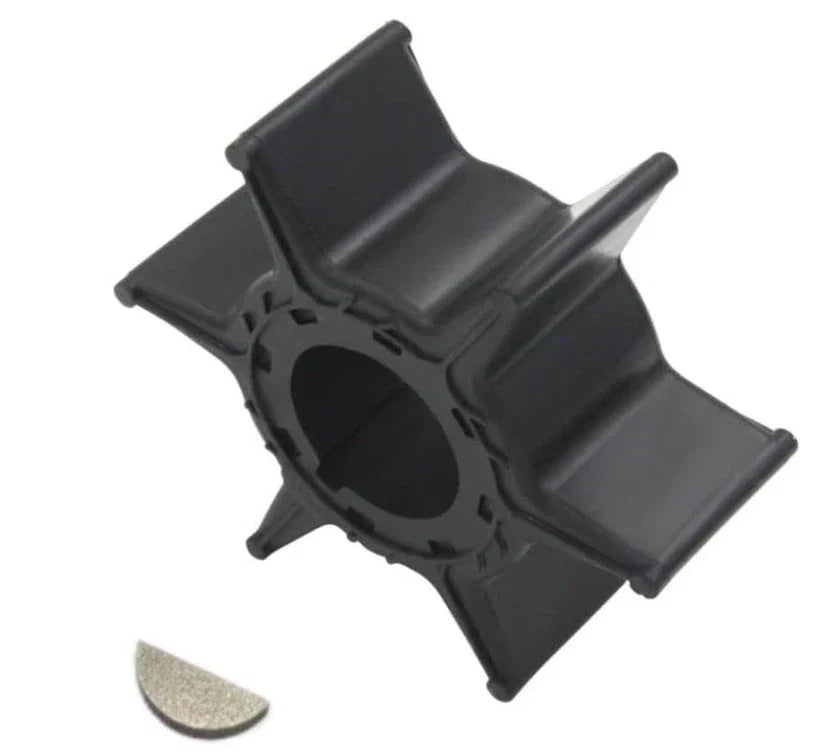 6H4-44352-00 Water Pump Impeller with Key for Yamaha 2 Stroke 25-30 HP (1990-2023)