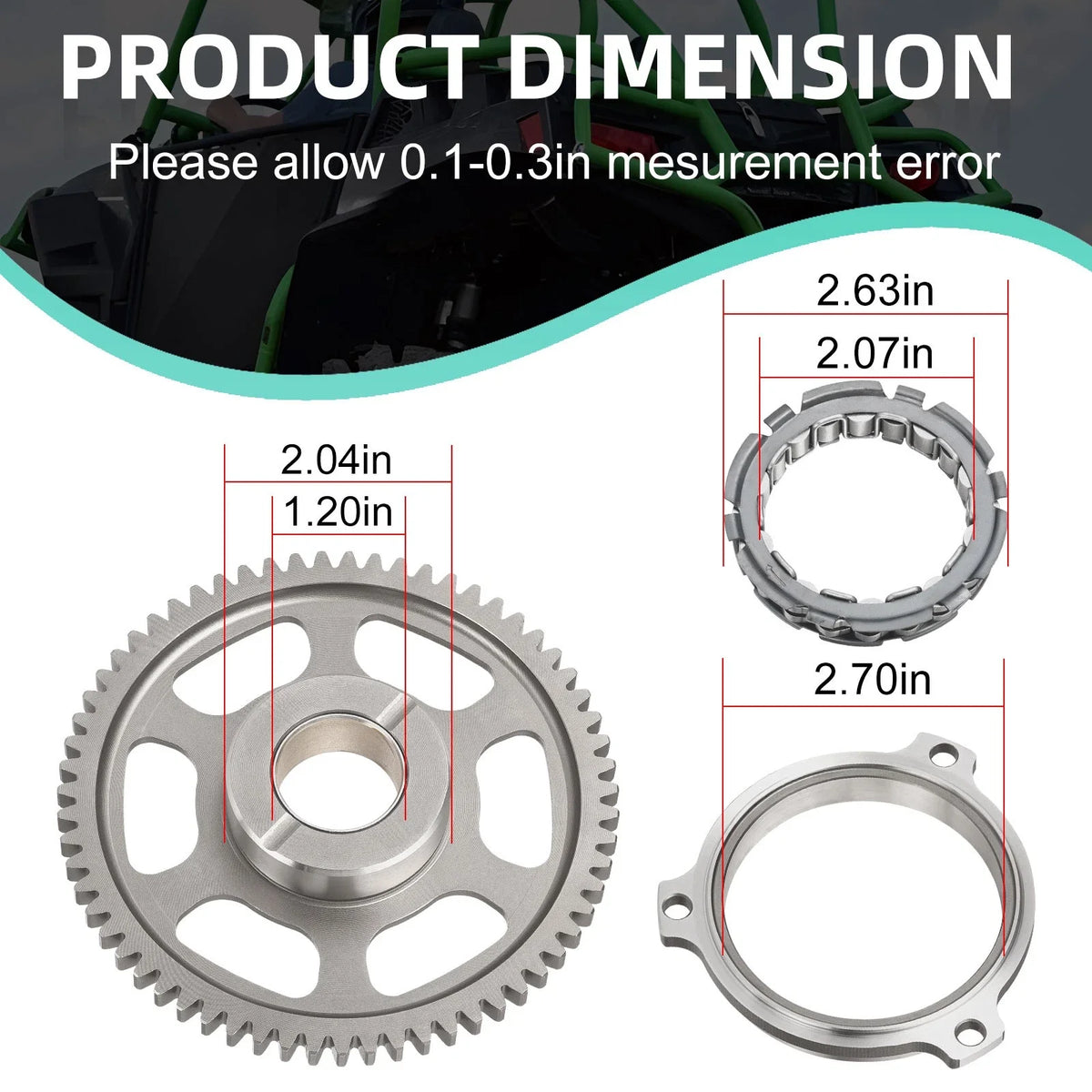Starter Clutch Idler Gear for Polaris RZR XP 900 (2010–2014)