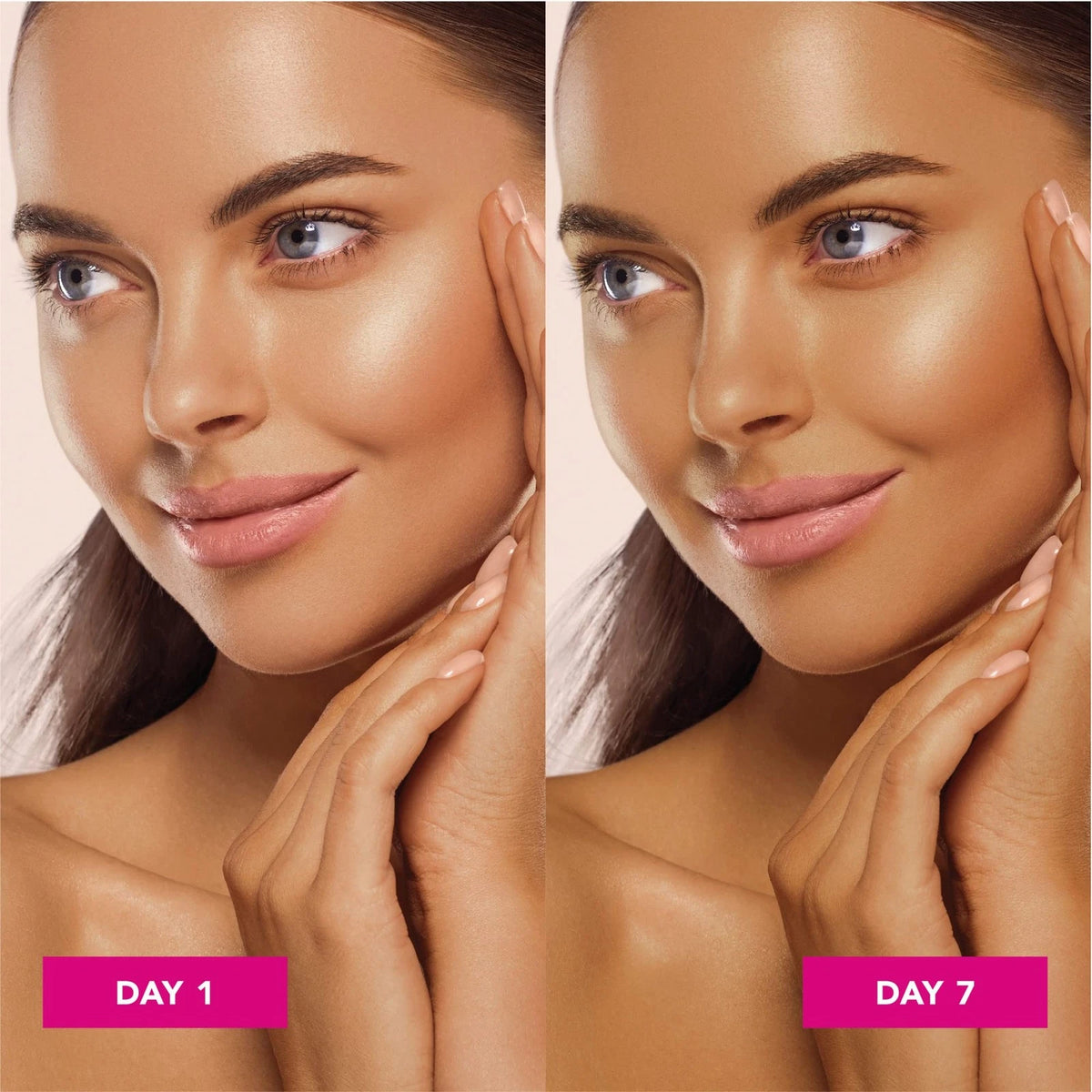 2X Jergens Natural Glow Face Self-Tanner for Medium to Deep Skin Tone
