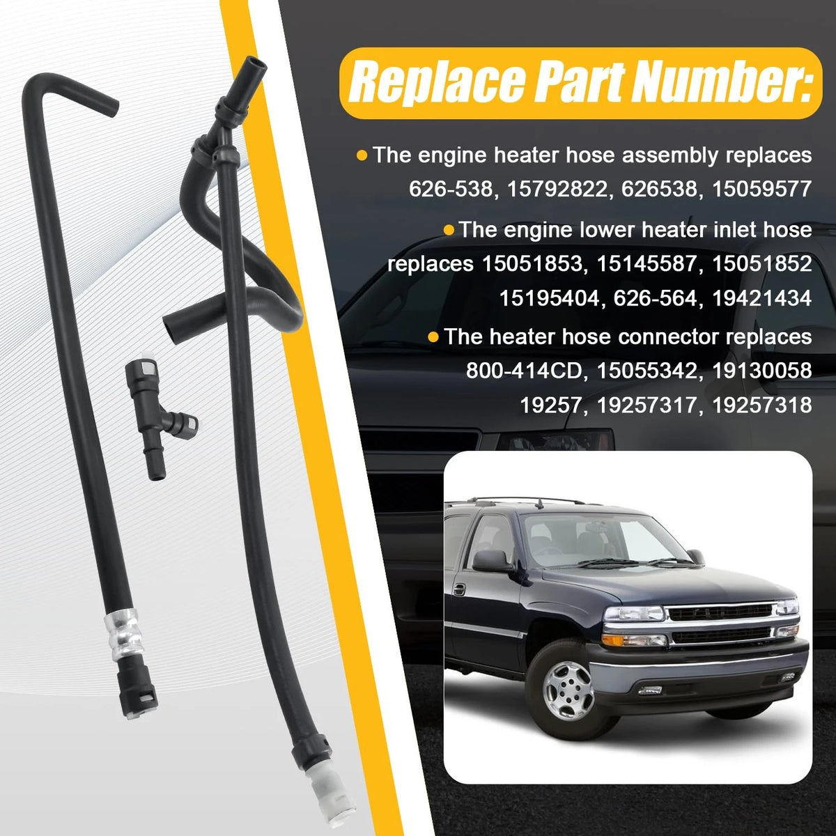 Heater Hose Assembly for Compatible Vehicles