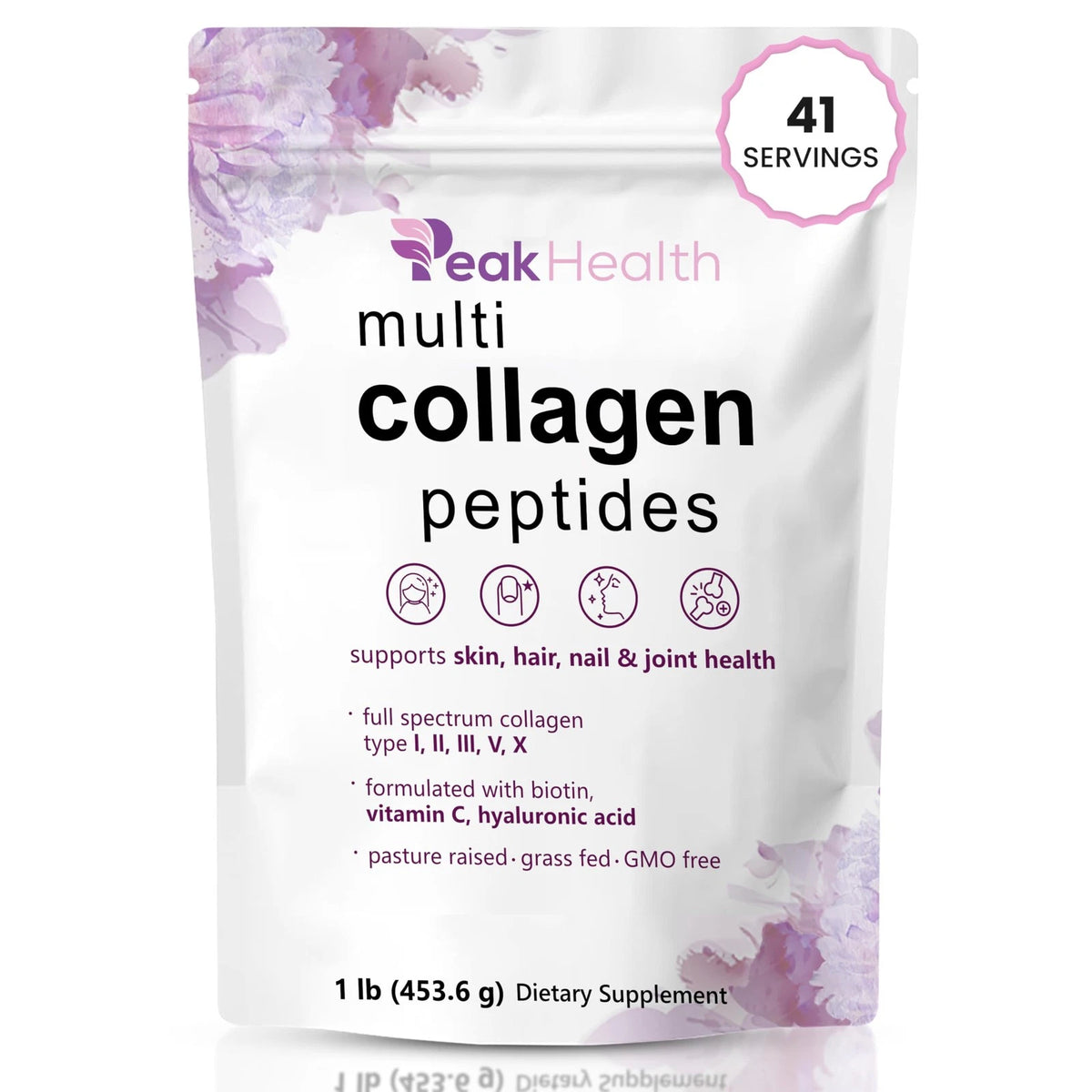 Multi Collagen Peptides Powder for Various Uses (1 lb)