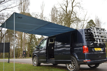 Awning Canopy Set for Campervan Caravan (2.4m x 3m, Dark Grey)