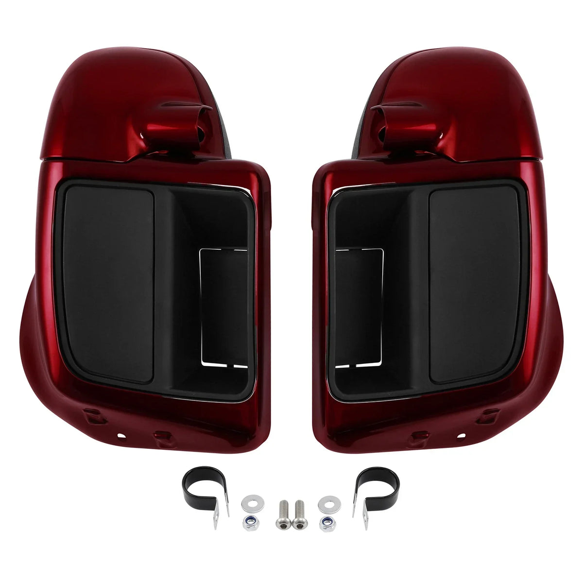 Lower Vented Fairings for Harley Street Road Glide (2014-2025) Velocity Red Sunglo