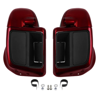 Lower Vented Fairings for Harley Street Road Glide (2014-2025) Velocity Red Sunglo