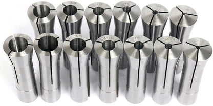 13pcs R8 Round Collet Drawbar Thread 7/16"-20" for CNC Machines