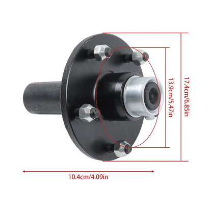 2 Pack Trailer Hub Spindle Kit for 5 x 5.5" Trailers