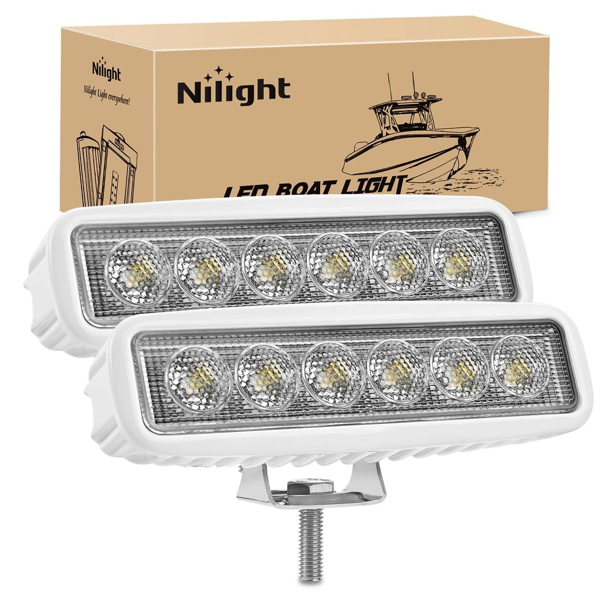 2X Nilight Marine LED Light Bar for House