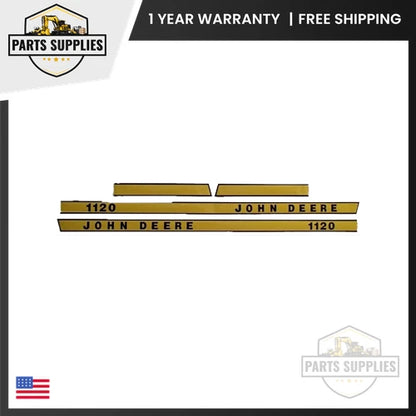 Hood Decal Set for John Deere 1120 Tractor