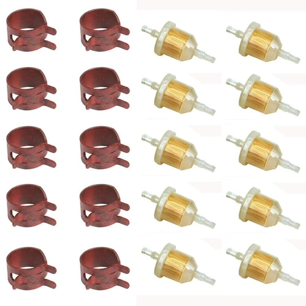 Filter and Hose Clamp 10 Pack for Kubota (Replaces 07-001)