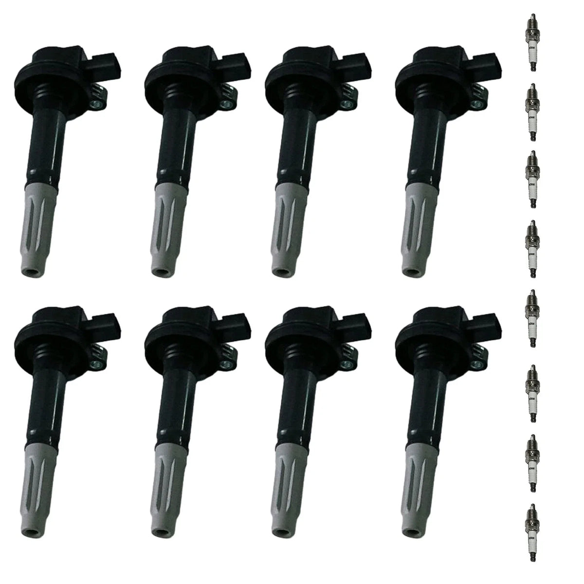 8X Ignition Coils & 8X Spark Plug Packs for Ford F-150, Mustang 5.0L V8 (2011–2020)