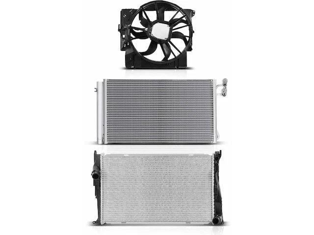 Radiator A/C Condenser and Cooling Fan Kit for BMW 335xi (2007–2008) 95213BRHM