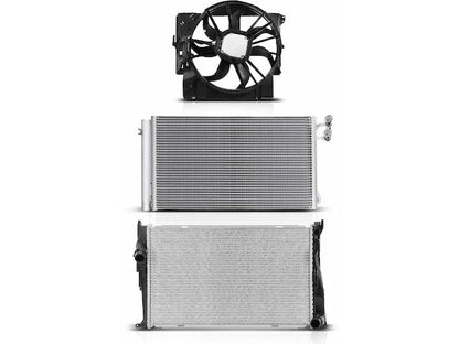 Radiator A/C Condenser and Cooling Fan Kit for BMW 335xi (2007–2008) 95213BRHM