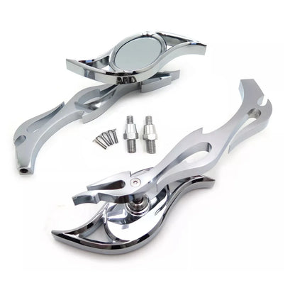Chrome Wisdom Eye Running Mirrors for Yamaha Cruiser (Royal Star, Road Star, V-Star)
